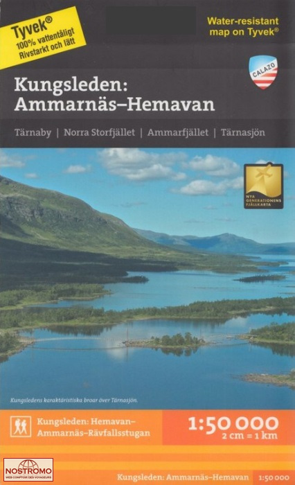 KUNGSLEDEN : AMMARNÄS - HEMAVAN | Calazo hiking map
