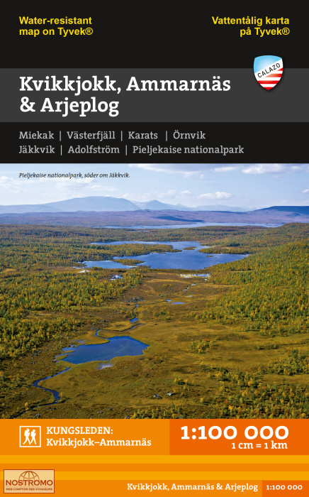 KVIKKJOKK, AMMARNÄS & ARJEPLOG | Calazo hiking map