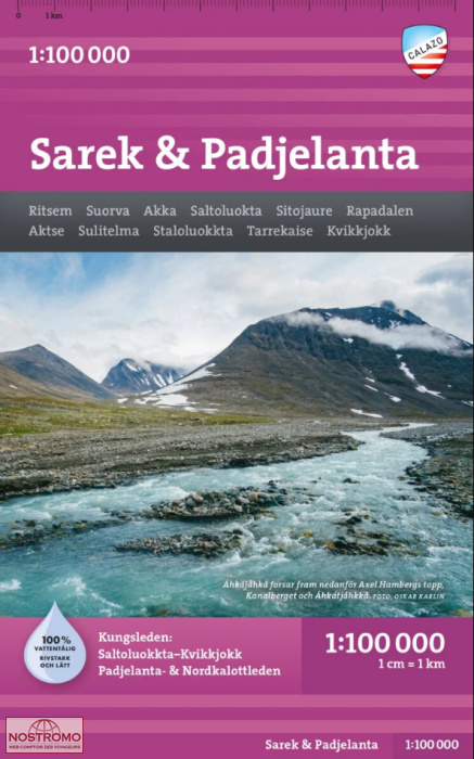 SAREK & PADJELANTA | Calazo hiking map