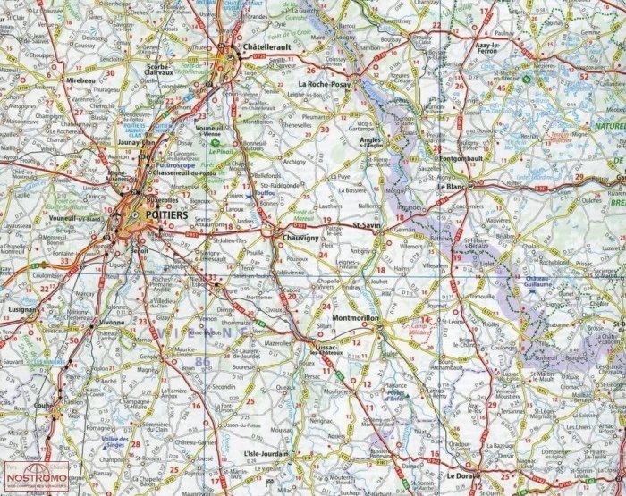706 France Nord Ouest Carte Routiere Michelin Nostromoweb