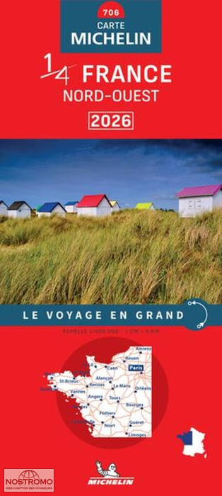 706 FRANCE NORTHWEST | Michelin road map