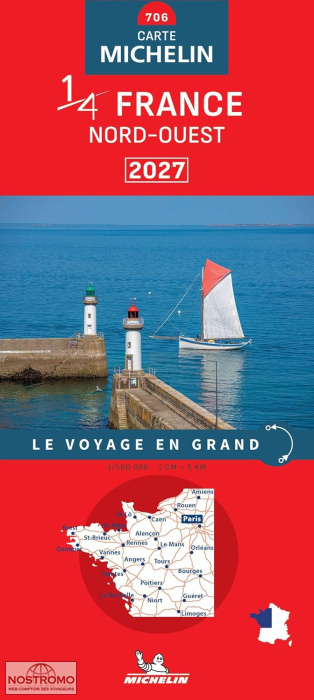 706 FRANCE NORD-OUEST | carte routière Michelin