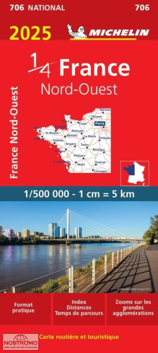 706 FRANCE NORD-OUEST | carte routière Michelin