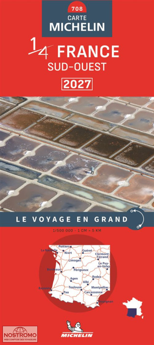 708 FRANCE SUD-OUEST | carte routière Michelin