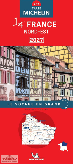 707 FRANCE NORD-EST | carte routière Michelin