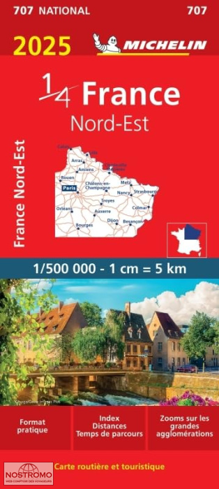 707 FRANCE NORD-EST | carte routière Michelin