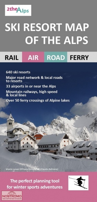 SKI RESORT MAP OF THE ALPS | Roger Lascelles winter sports map
