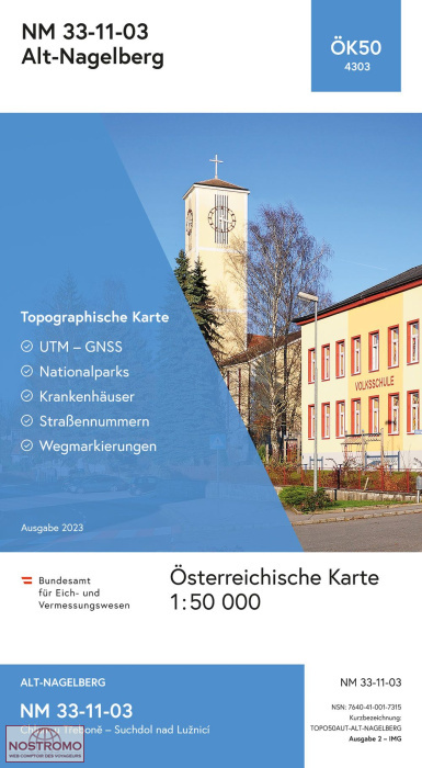 4303 ALT-NAGELBERG | carte topographique BEV