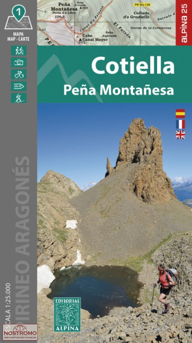 17 COTIELLA - PEÑA MONTAÑESA | Alpina hiking map
