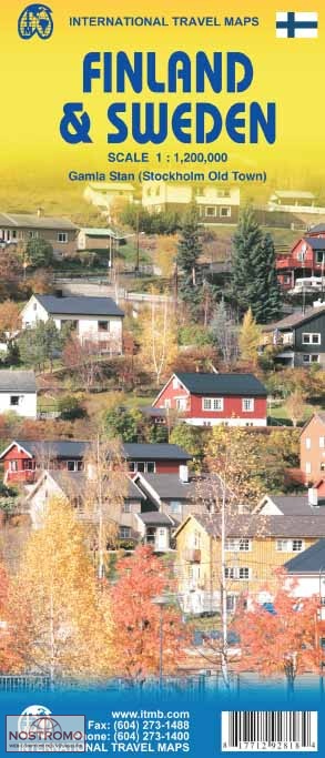 FINLANDE ET SUÈDE | carte touristique ITMB