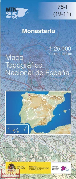 075-1 MONESTERIU | carte topographique CNIG