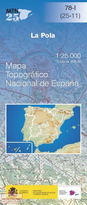 078-1 POLA DE LENA | carte topographique CNIG