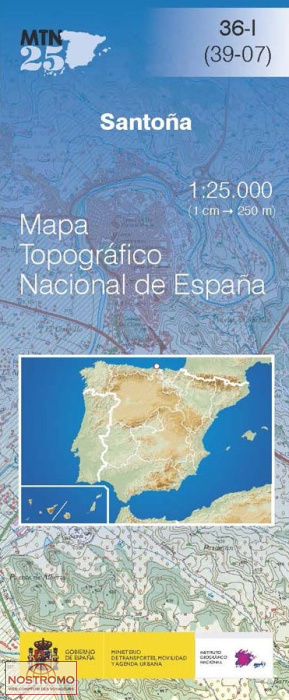036-1 SANTOÑA | CNIG topographical map