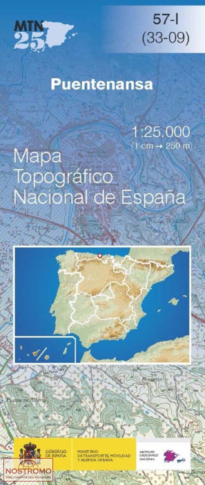 057-1 PUENTENANSA | CNIG topographical map