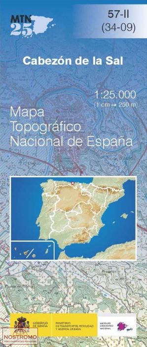 057-2 CABEZÓN DE LA SAL | CNIG topographical map