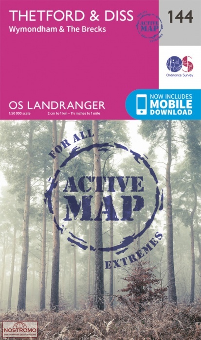 0144 THETFORD & DISS - WYMONDHAM & THE BRECKS | OS hiking map