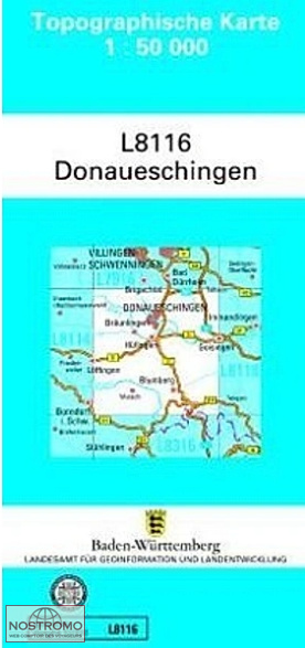 L8116 DONAUESCHINGEN | carte topographique LGL