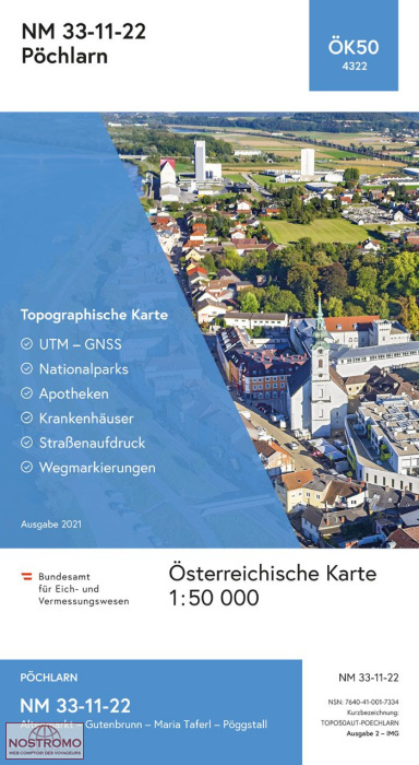 4322 PÖCHLARN | carte topographique BEV