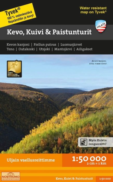 KEVO - KUIVI - PAISTUNTURIT | Calazo hiking map