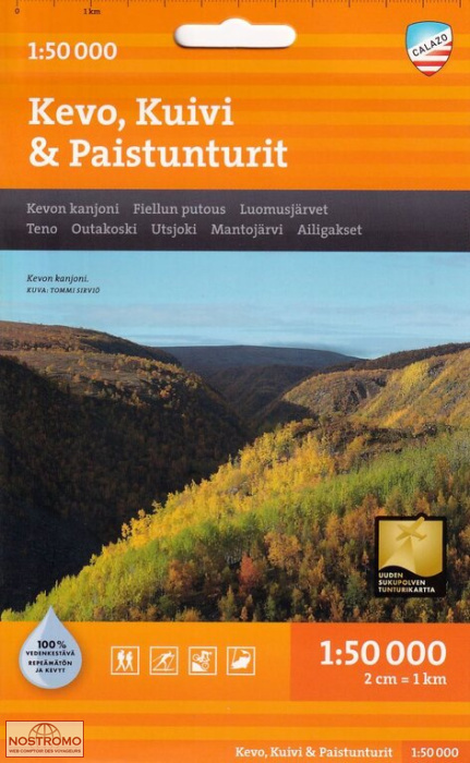 KEVO - KUIVI - PAISTUNTURIT | Calazo hiking map
