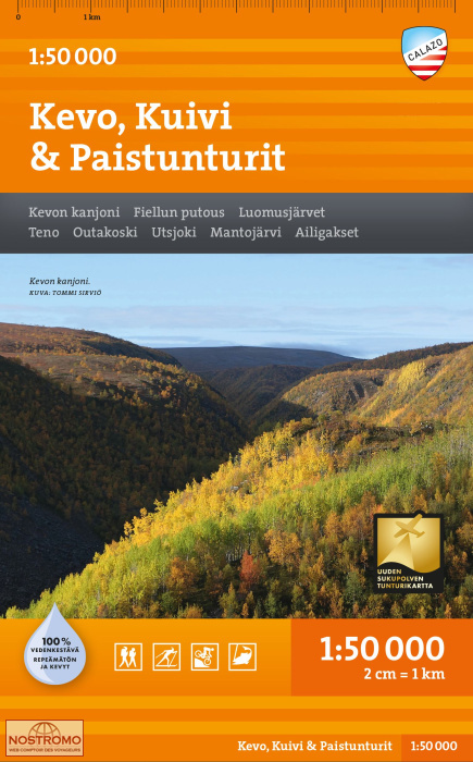 KEVO - KUIVI - PAISTUNTURIT | Calazo hiking map