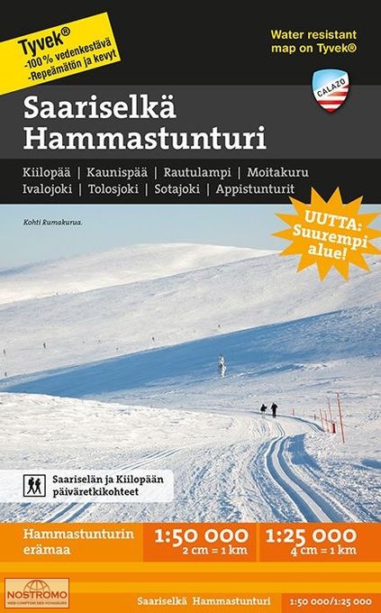 SAARISELKÄ - HAMMASTUNTURI | Calazo hiking map