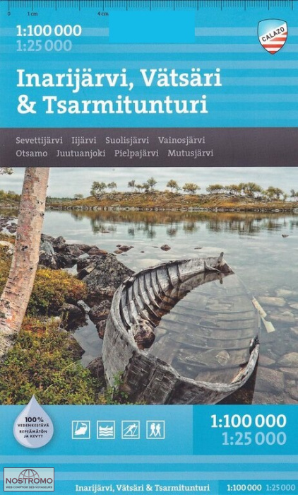 INARISJÄRVI - VÄTSÄRI - TSARMITUNTURI | Calazo hiking map