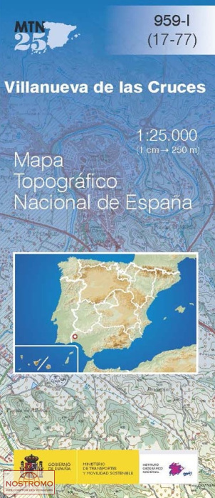 0959-1 VILLANUEVA DE LA CRUCES | CNIG topographical map