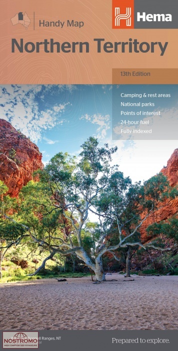 NORTHERN TERRITORY | carte routière Hema