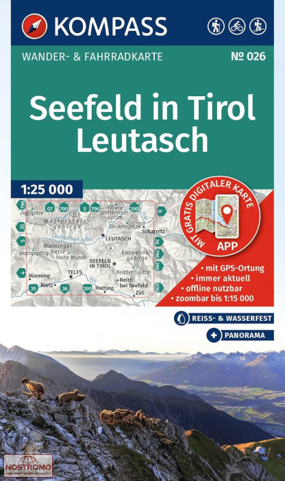 SEEFELD IN TIROL - LEUTASCH 026 | carte de randonnée Kompass
