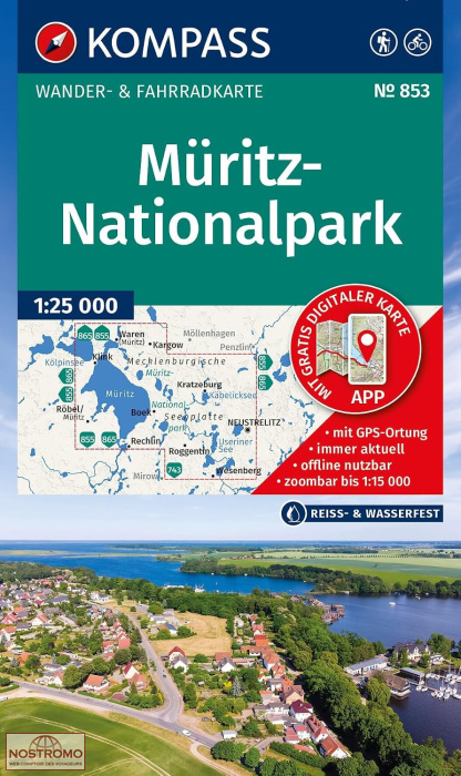 853 MÜRITZ-NATIONALPARK | Kompass hiking map
