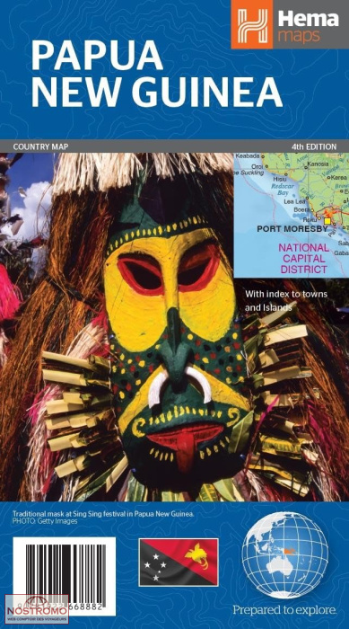PAPOUASIE-NOUVELLE GUINÉE | carte touristique Hema