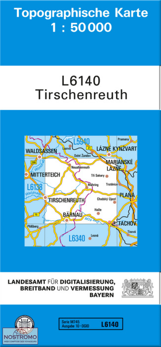 L6140 TIRSCHENREUTH | carte topographique LDBV
