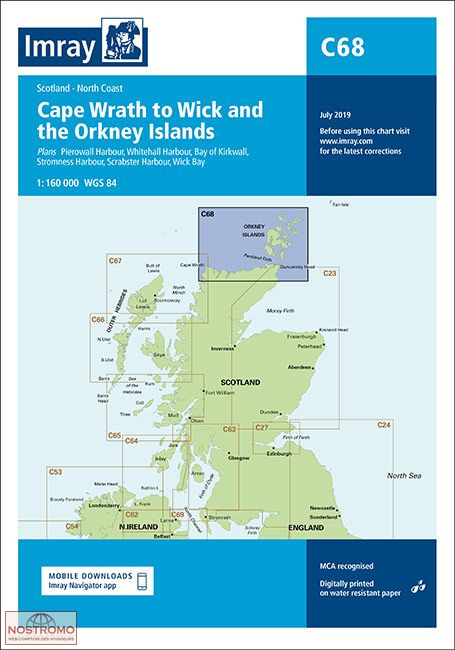 C65 CAPE WRATH TO WICK AND ORKNEY ISLANDS | Imray nautical chart