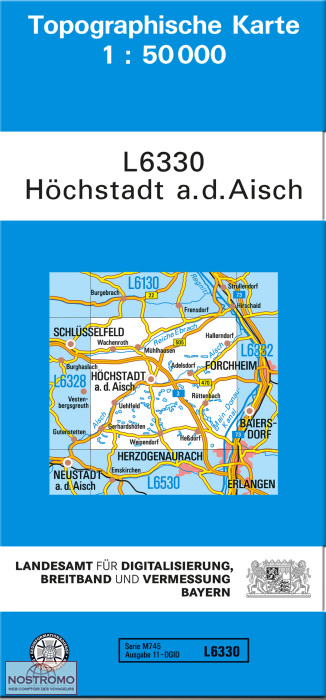 L6330 HÖCHSTADT A.D. AISCH | carte topographique LDBV