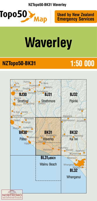 BK31 WAVERLEY | carte topographique LINZ