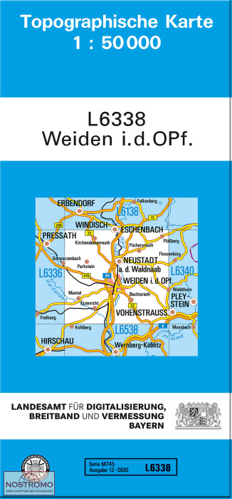 L6338 WEIDEN I. D. OPF. | carte topographique LDBV
