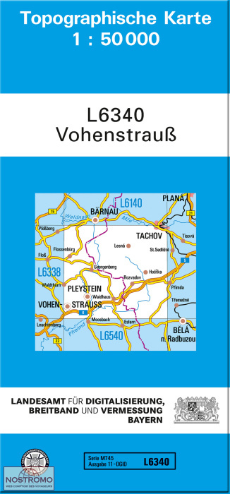 L6340 VOHENSTRAUSS | carte topographique LDBV