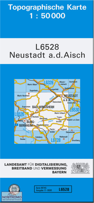L6528 NEUSTADT A. D. AISCH | carte topographique LDBV