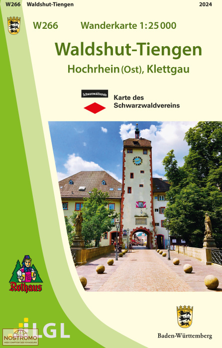 W266 WALDSCHUT-TIENGEN | carte de randonnée LGL