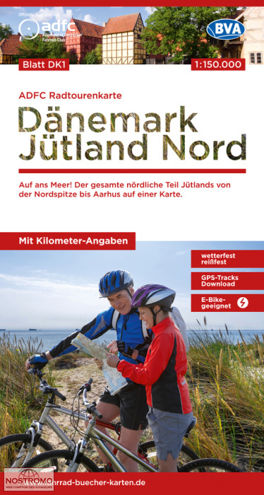 DK1 JUTLAND NORTH | BVA BikeMedia cycling map