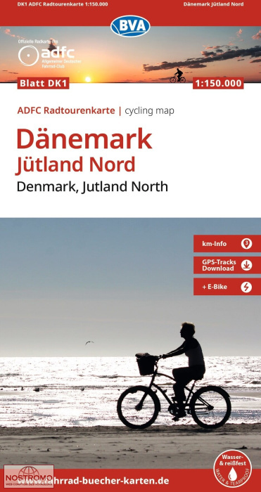 DK1 JUTLAND NORTH | BVA BikeMedia cycling map