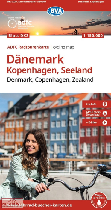 DK3 COPENHAGEN - SEELAND | BVA BikeMedia cycling map