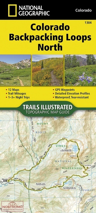COLORADO BACKPACKING LOOPS NORTH | National Geographic hiking mapguide