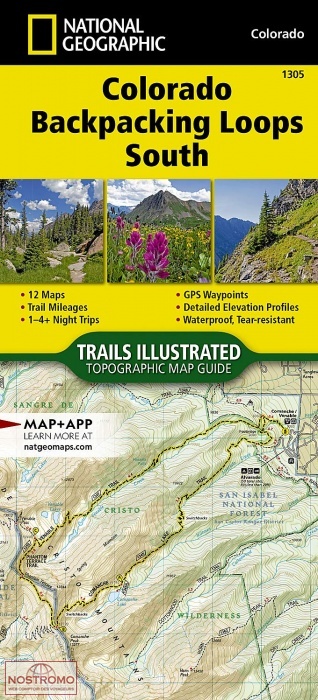 CCOLORADO BACKPACKING LOOPS SOUTH | National Geographic hiking mapguide
