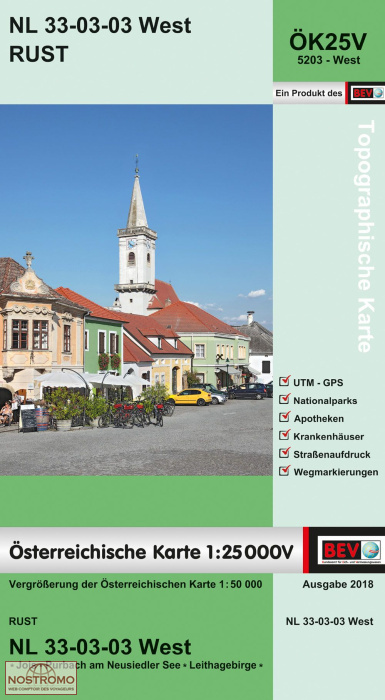 5203-WEST RUST | carte topographique BEV