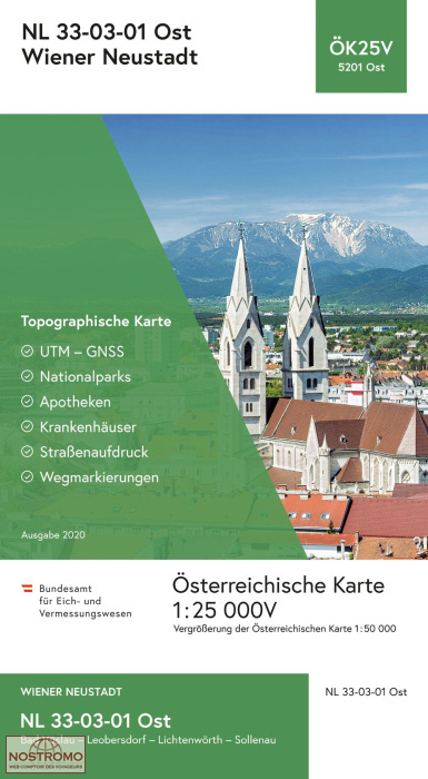 5201-OST WIENER NEUSTADT | carte topographique BEV