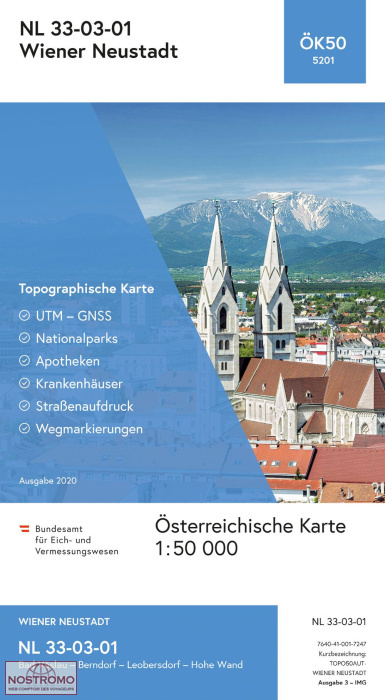 5201 WIENER NEUSTADT | carte topographique BEV
