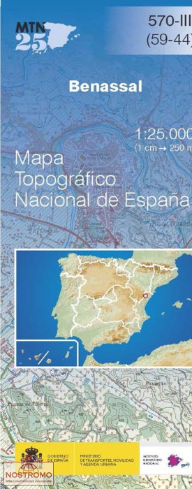 570-3 BENASAL | carte topographique CNIG