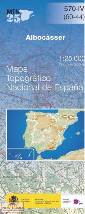 570-4 ALBOCÀSSER | carte topographique CNIG